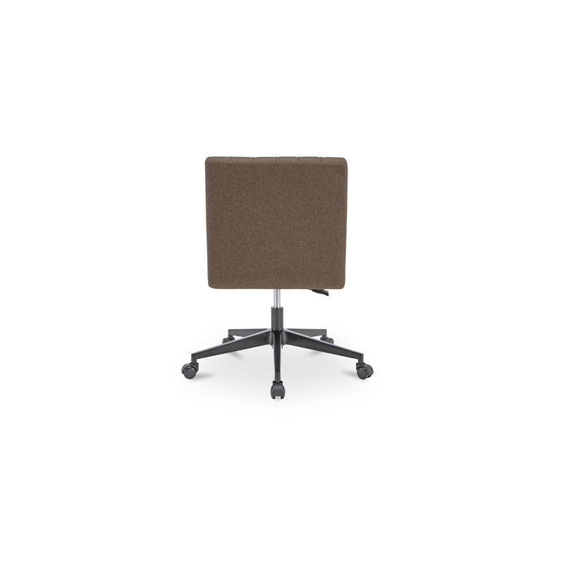 Moe's Home Collection Sally Office Chair Fabric Brown