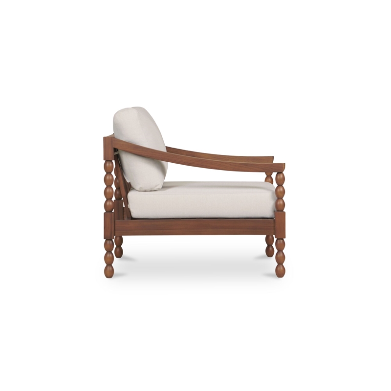 Moe's Home Collection Delilah Outdoor Chair Wood Brown