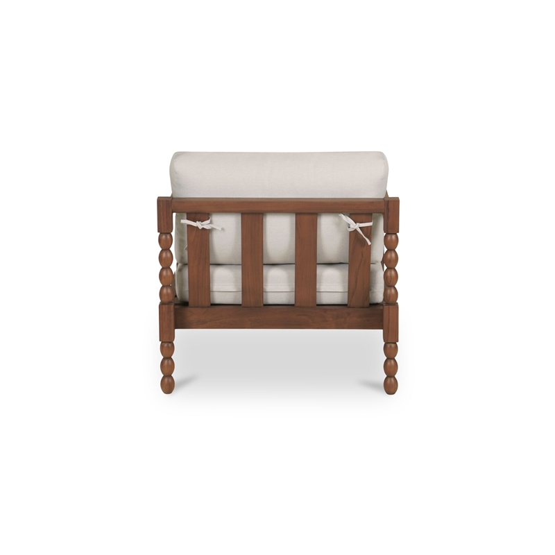 Moe's Home Collection Delilah Outdoor Chair Wood Brown