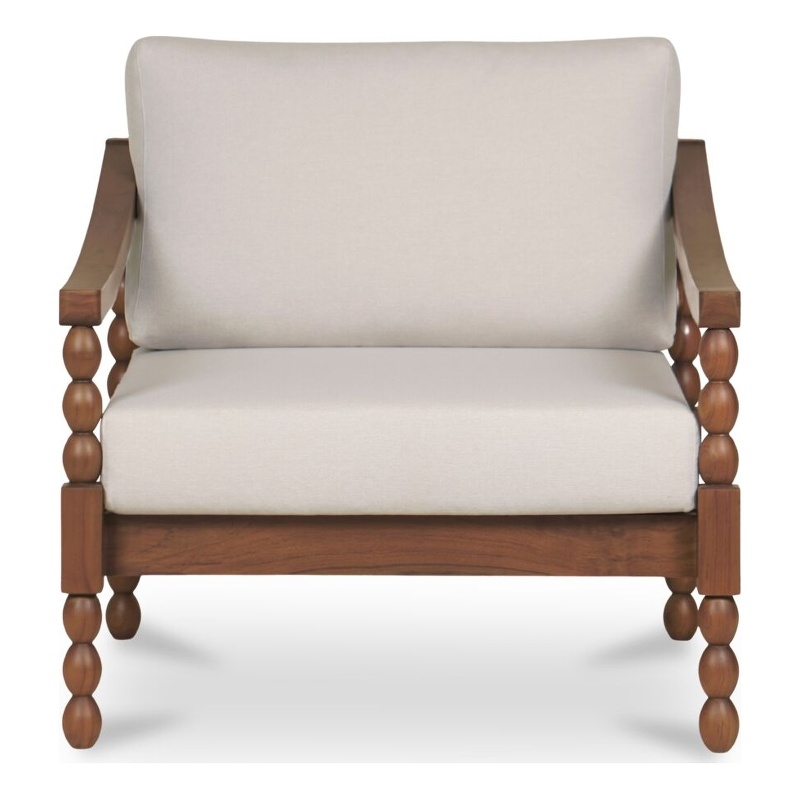 Moe's Home Collection Delilah Outdoor Chair Wood Brown