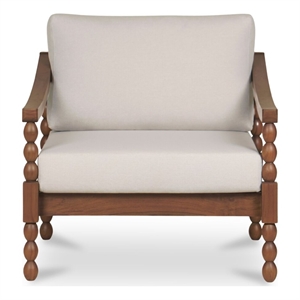 Moe's Home Collection Delilah Outdoor Chair Wood Brown