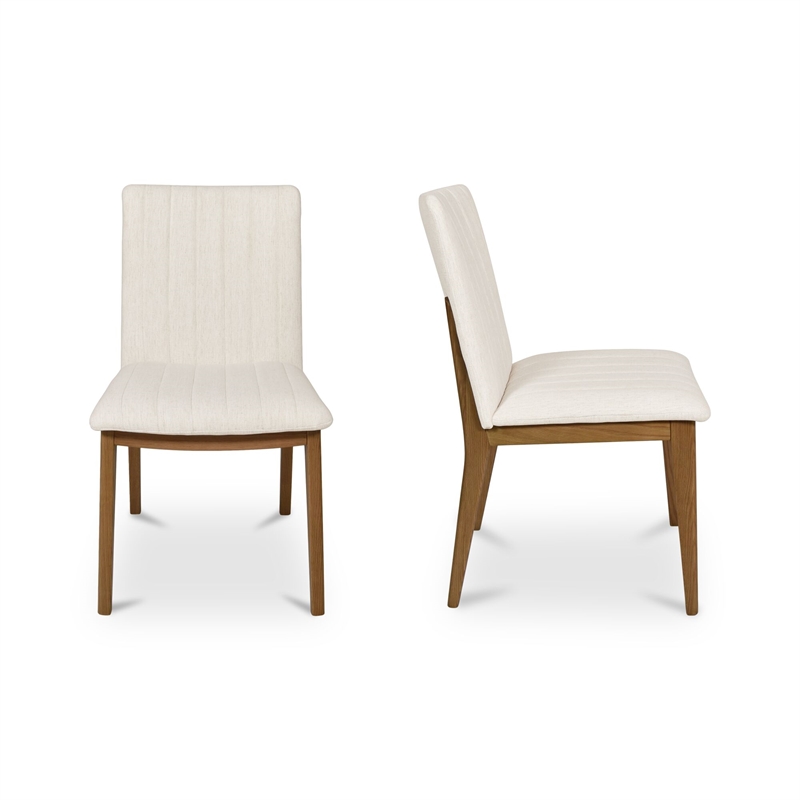 Moe's Home Collection Demi Dining Chair Fabric White