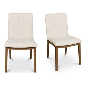 Moe's Home Collection Demi Dining Chair Fabric White