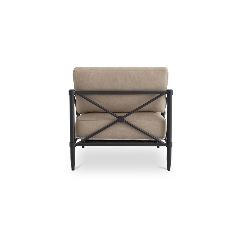 Moe's Home Collection Willow Outdoor Chair Fabric Brown
