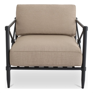 Moe's Home Collection Willow Outdoor Chair Fabric Brown