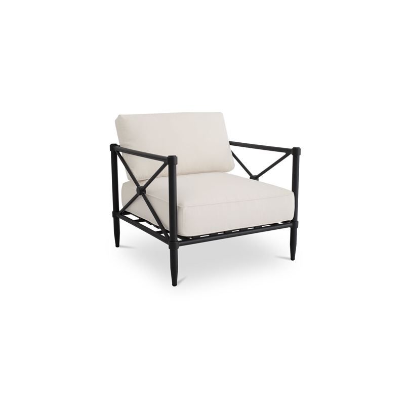 Moe's Home Collection Willow Outdoor Chair Fabric White