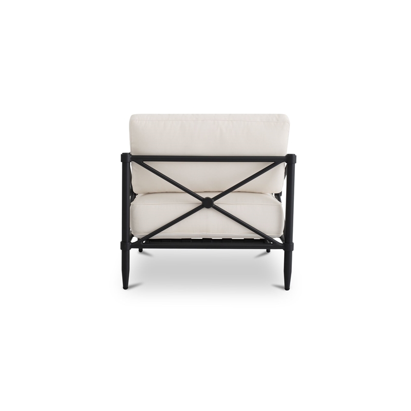Moe's Home Collection Willow Outdoor Chair Fabric White