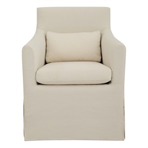 Moe's Home Collection Lydia Outdoor Chair Fabric White