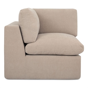 Moe's Home Collection Cates Corner Chair Fabric Beige