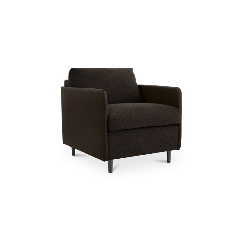 Moe's Home Collection Teller Accent Chair Fabric Black