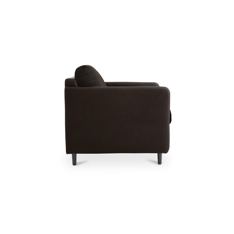 Moe's Home Collection Teller Accent Chair Fabric Black