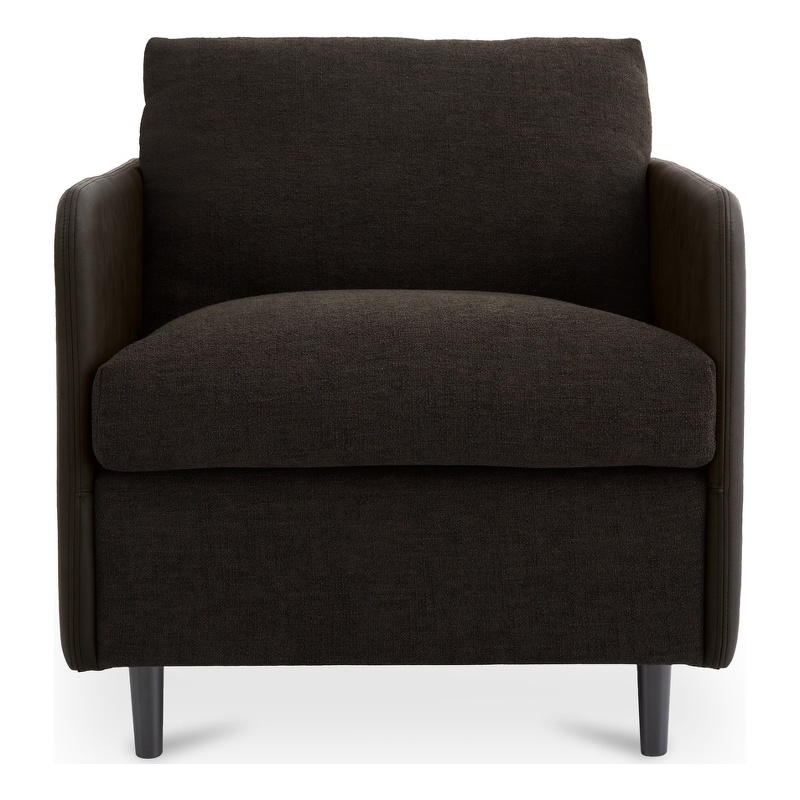 Moe's Home Collection Teller Accent Chair Fabric Black