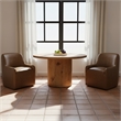 Moe's Home Collection Maisie Dining Chair Leather Tan