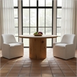 Moe's Home Collection Maisie Dining Chair Fabric Beige