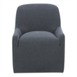 Moe's Home Collection Maisie Dining Chair Fabric Blue