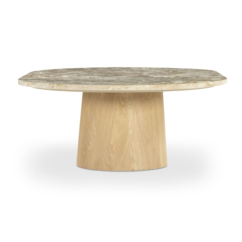 Moe's Home Collection Carly Coffee Table Stone Beige