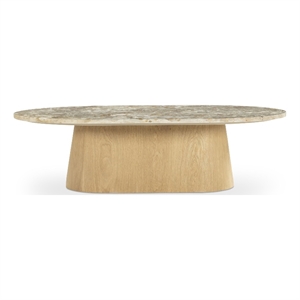 Moe's Home Collection Carly Coffee Table Stone Beige