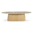 Moe's Home Collection Carly Coffee Table Stone Beige