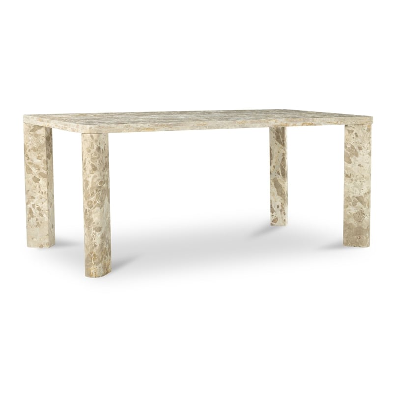 Moe's Home Collection Segment Dining Table Stone Beige