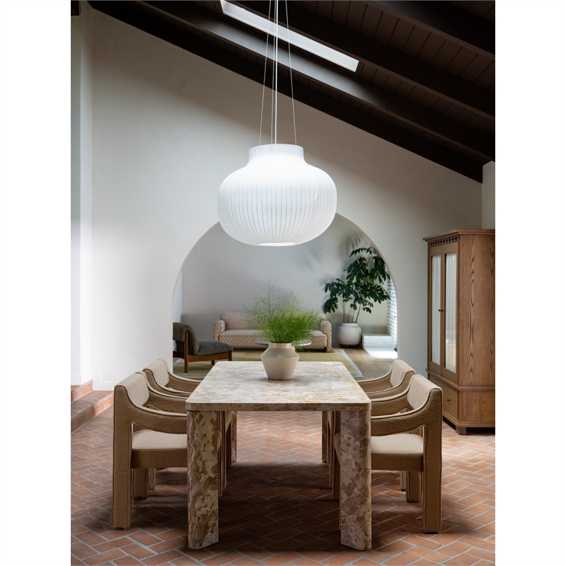 Moe's Home Collection Segment Dining Table Stone Beige