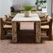 Moe's Home Collection Segment Dining Table Stone Beige