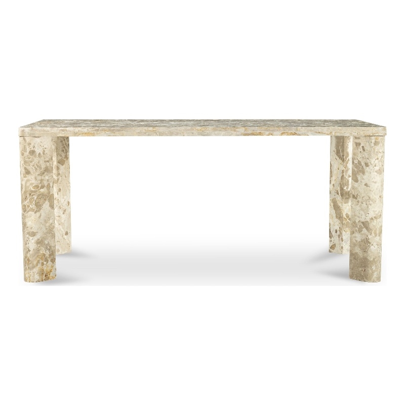 Moe's Home Collection Segment Dining Table Stone Beige