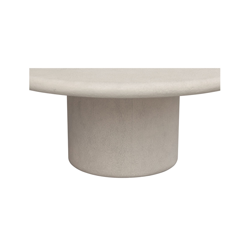 Moe's Home Collection Frida Outdoor Coffee Table Concrete White