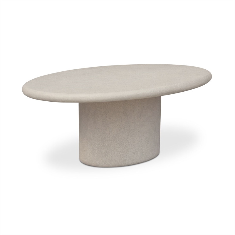 Moe's Home Collection Frida Outdoor Dining Table Concrete White