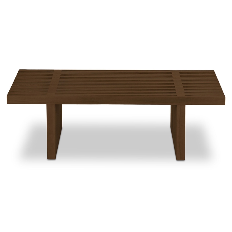 Moe's Home Collection Fletcher Outdoor Coffee Table Wood Brown