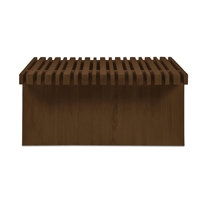 Moe's Home Collection Fletcher Outdoor Coffee Table Wood Brown