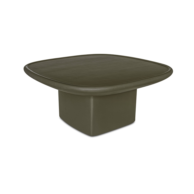 Moe's Home Collection Manon Outdoor Coffee Table Concrete Green