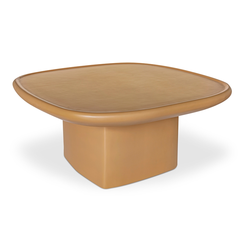 Moe's Home Collection Manon Outdoor Coffee Table Concrete Yellow