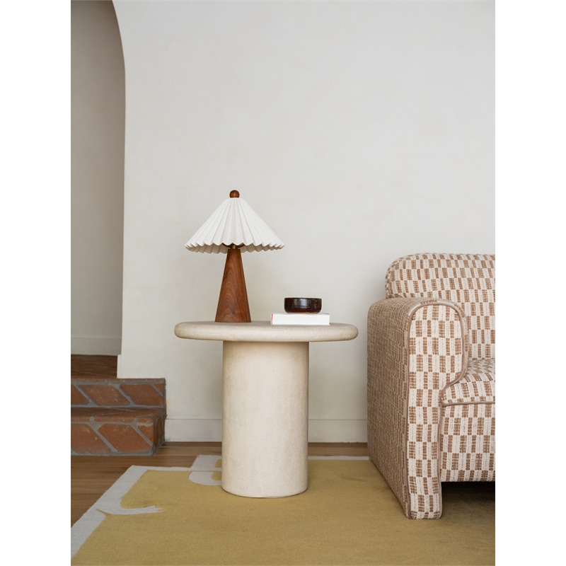 Moe's Home Collection Frida Outdoor Table Concrete White