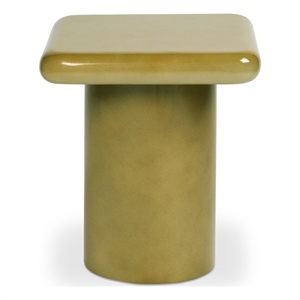 Moe's Home Collection Daisy Side Table Wood Green