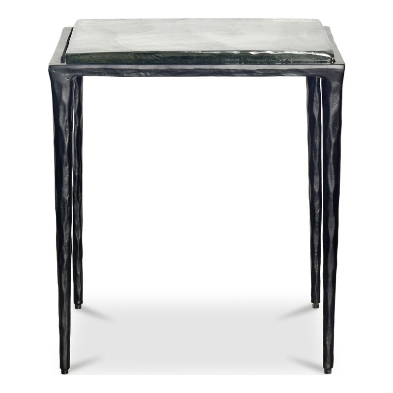 Moe's Home Collection Mari Side Table Metal Clear