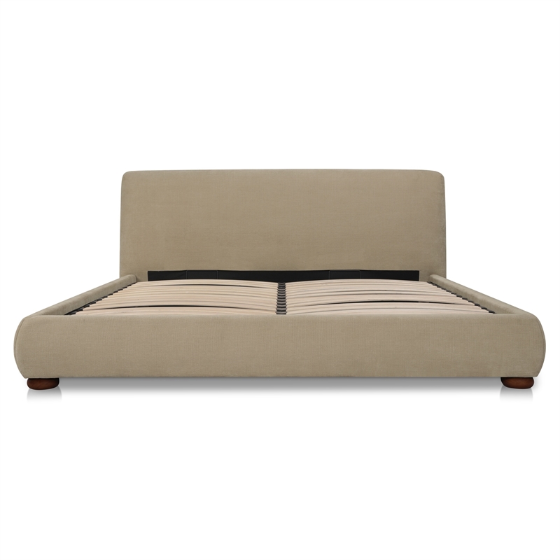 Moe's Home Collection Beau Storage Beds Fabric Beige