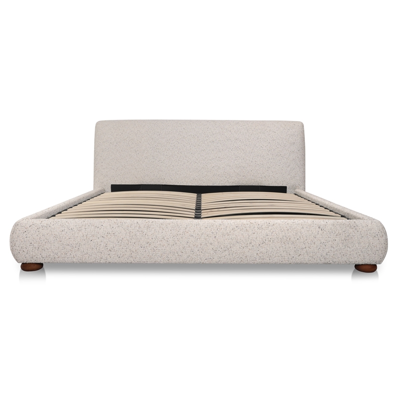 Moe's Home Collection Beau Storage Beds Fabric Gray