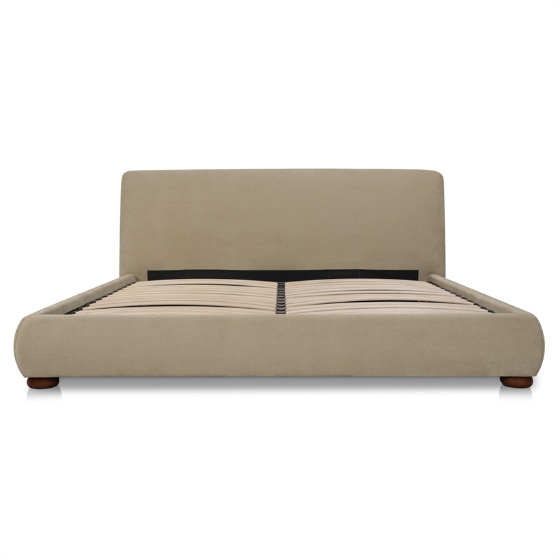 Moe's Home Collection Beau Storage Beds Fabric Beige