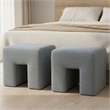 Moe's Home Collection Aidy Stools Fabric Blue