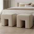 Moe's Home Collection Aidy Stools Fabric White