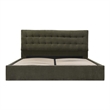 Moe's Home Collection Sebastion Storage Beds Fabric Green