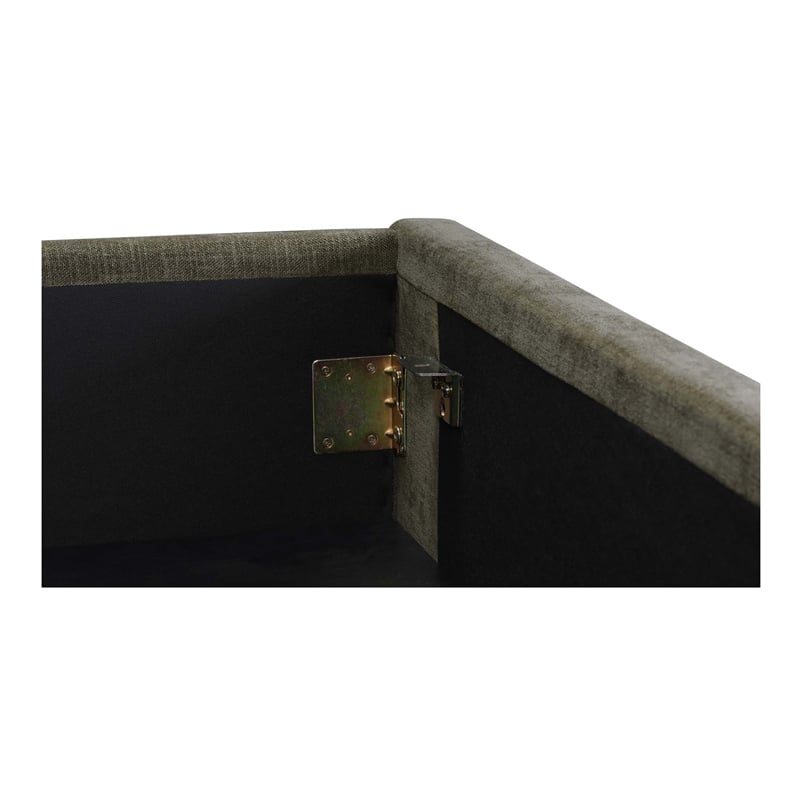 Moe's Home Collection Sebastion Storage Beds Fabric Green