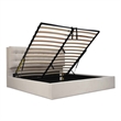 Moe's Home Collection Sebastion Storage Beds Fabric Beige