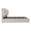 Moe's Home Collection Sebastion Storage Beds Fabric Beige