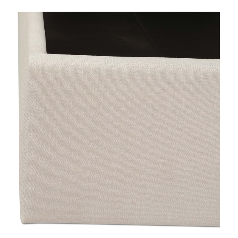 Moe's Home Collection Sebastion Storage Beds Fabric Beige