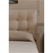 Moe's Home Collection Sebastion Storage Beds Fabric Beige