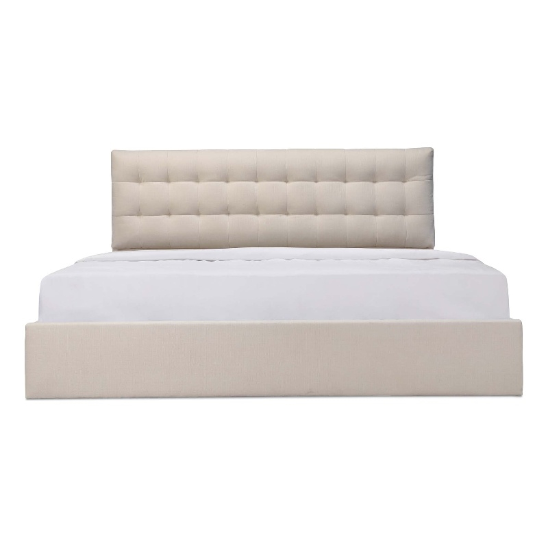 Moe's Home Collection Sebastion Storage Beds Fabric Beige