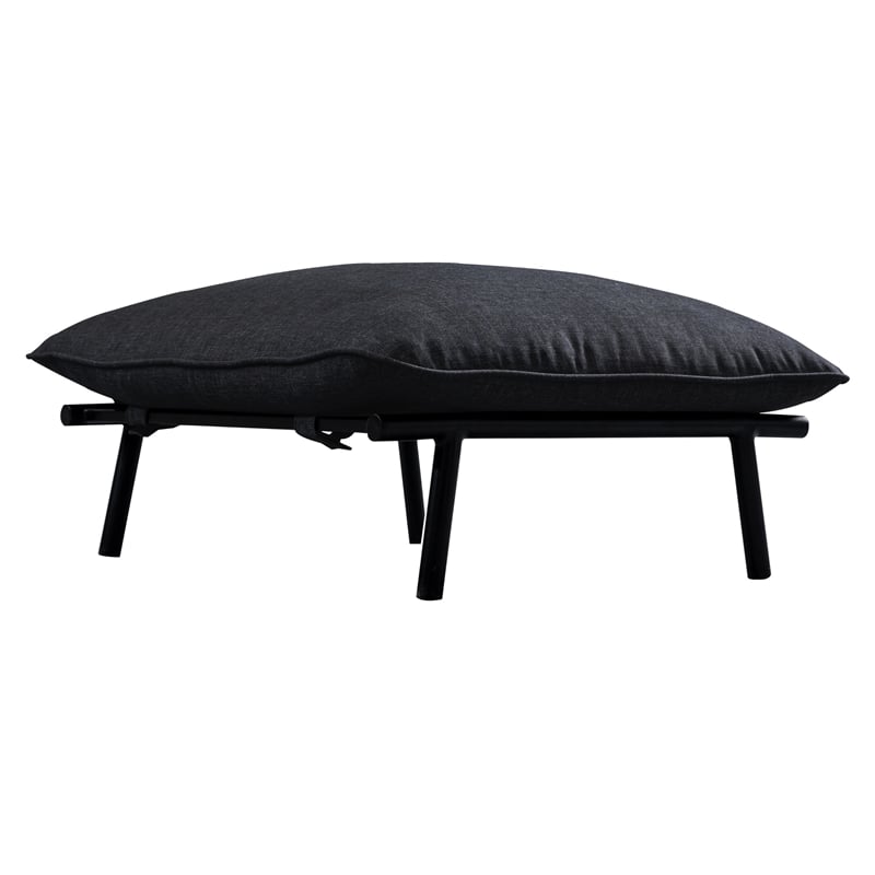 Moe's Home Collection Morgan Ottomans Fabric Gray