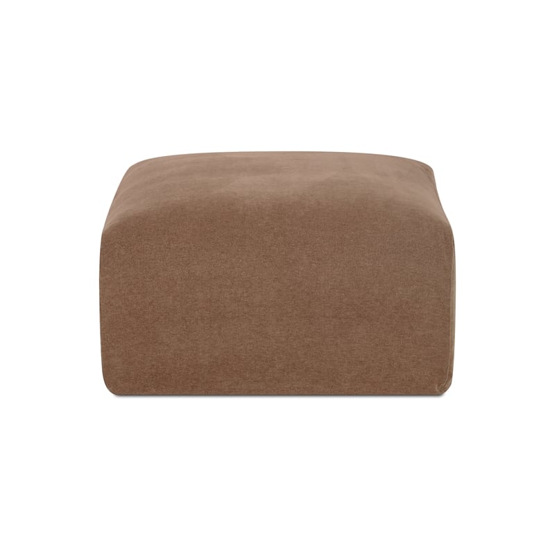 Moe's Home Collection Isla Ottomans Fabric Brown