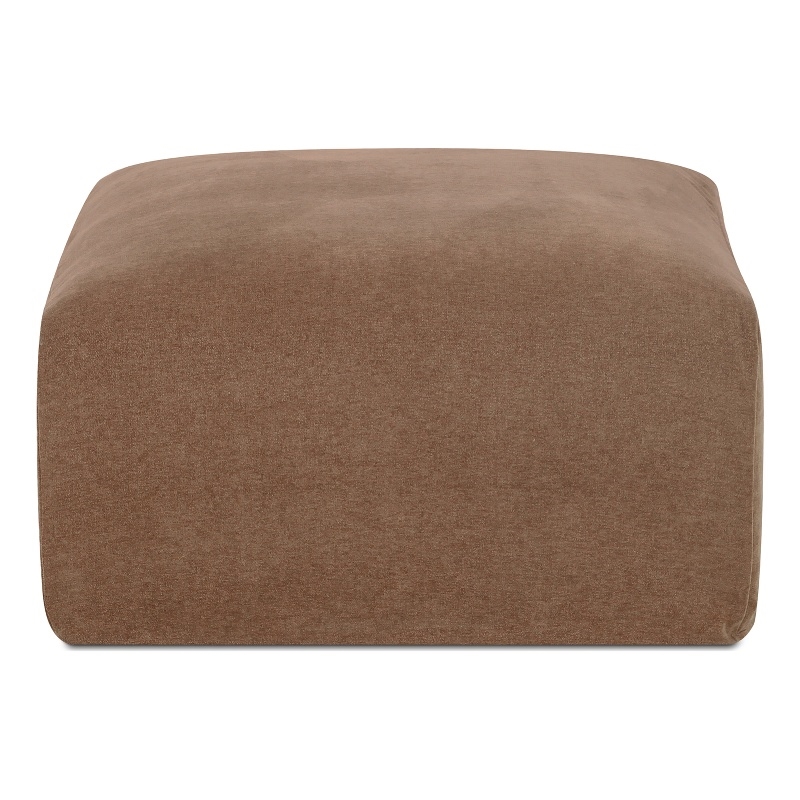 Moe's Home Collection Isla Ottomans Fabric Brown